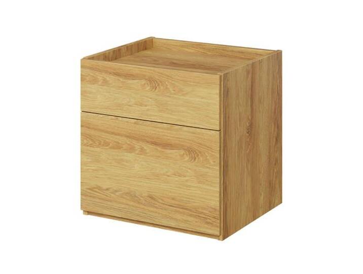 Feldmann-Wohnen Nachttisch Teen Flex (Teen Flex, 1-St., Nachtkonsole), 45x40x45cm Hickory Natur, braun von OTTO