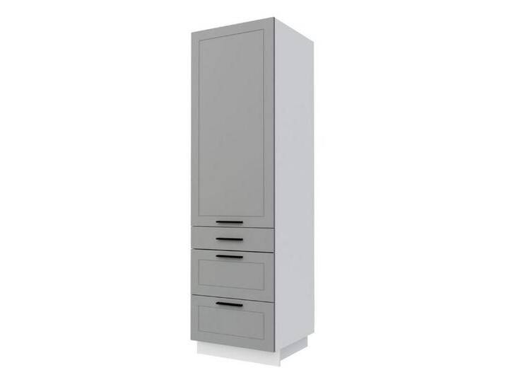 Feldmann-Wohnen Vorratsschrank Kvantum (Fronten mit dekorativen Fräsungen und leicht abgerundeten Ecken, 1-St., Schubladen mit REJS Vollauszug, Selbsteinzug & Soft-Close-Funktion) 60cm Front- von OTTO