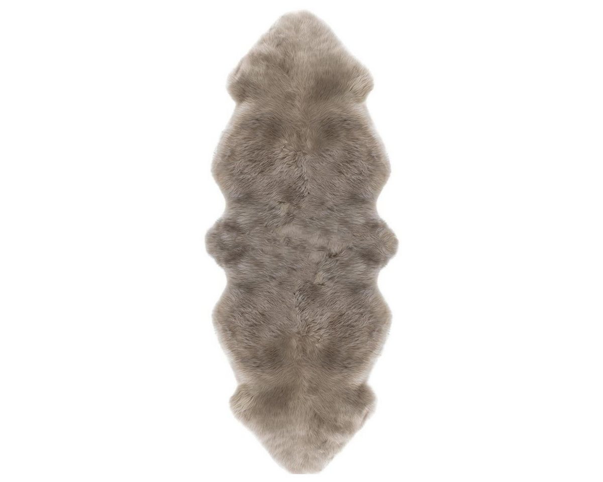 Fellteppich Heide Lammfell Lederlänge 180 cm - Doppelfell - Silberquarz, Fell, Höhe: 0 mm, 100% Echtlammfell mit Lederrücken aus Neuseeland von OTTO