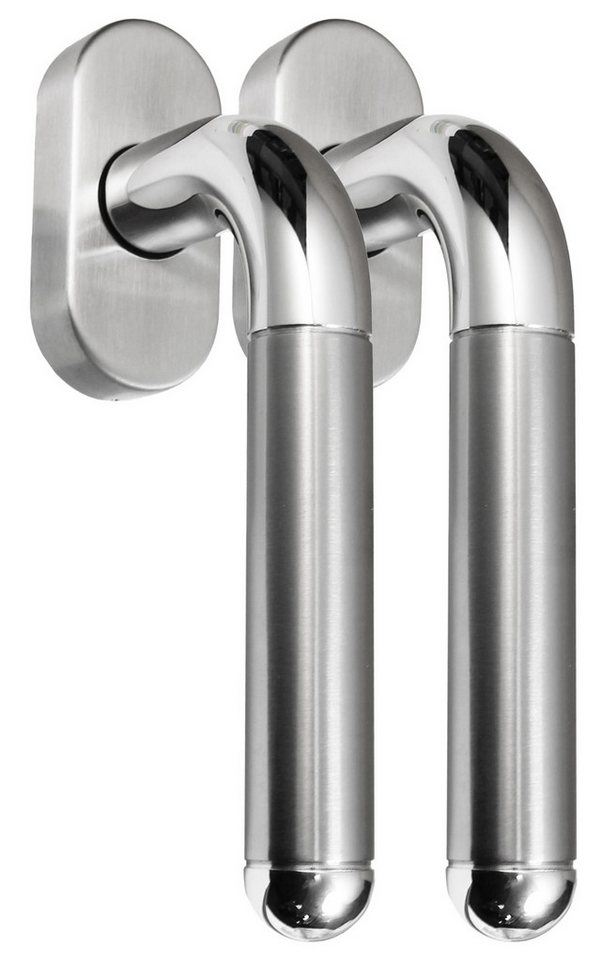 Fenstergriff Edelstahl Fenstergriff Sets 2 x FG Star II Bicolor L-Form V2A, 2 x FG-Star II, L: 13.5 cm, Vierkant für 35 mm und 40 mm geeignet von OTTO