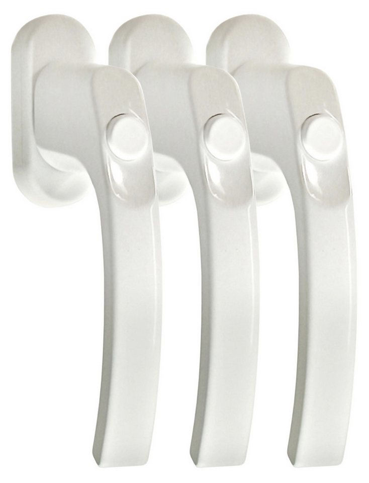 Fenstergriff Fenstergriff FG 6 Weiss mit Druckknopf 3 Stück Fenstergriffe, Rechts wie Links verwendbar, L: 13.5 cm, 90 Grad Rasterung Fenstergriff Fenstergriff FG 6 Weiss mit Druckknopf 3 Stück Fenstergriffe, Rechts wie Links verwendbar, L: 13.5 cm, 90 Grad Rasterung von OTTO
