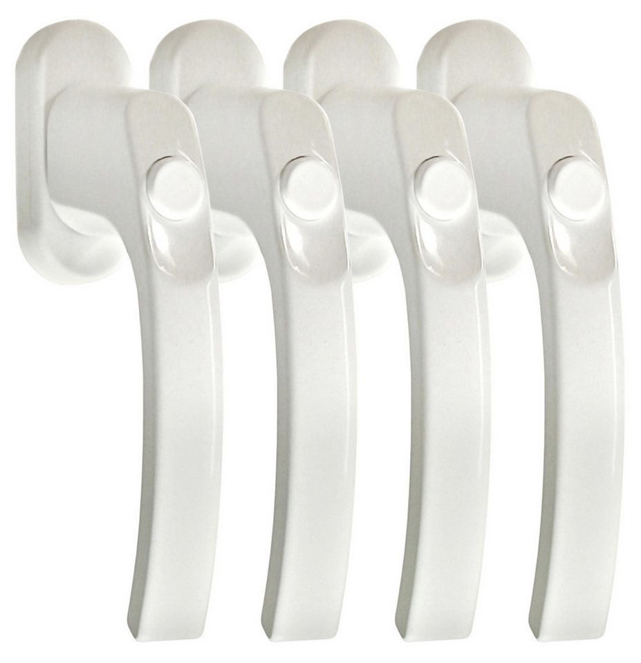 Fenstergriff Fenstergriff Sets FG 6 Weiss mit Druckknopf Fenstergriffe, 4 x Fenstergriff, L: 13.5 cm, 90 Grad Rasterung Fenstergriff Fenstergriff Sets FG 6 Weiss mit Druckknopf Fenstergriffe, 4 x Fenstergriff, L: 13.5 cm, 90 Grad Rasterung von OTTO