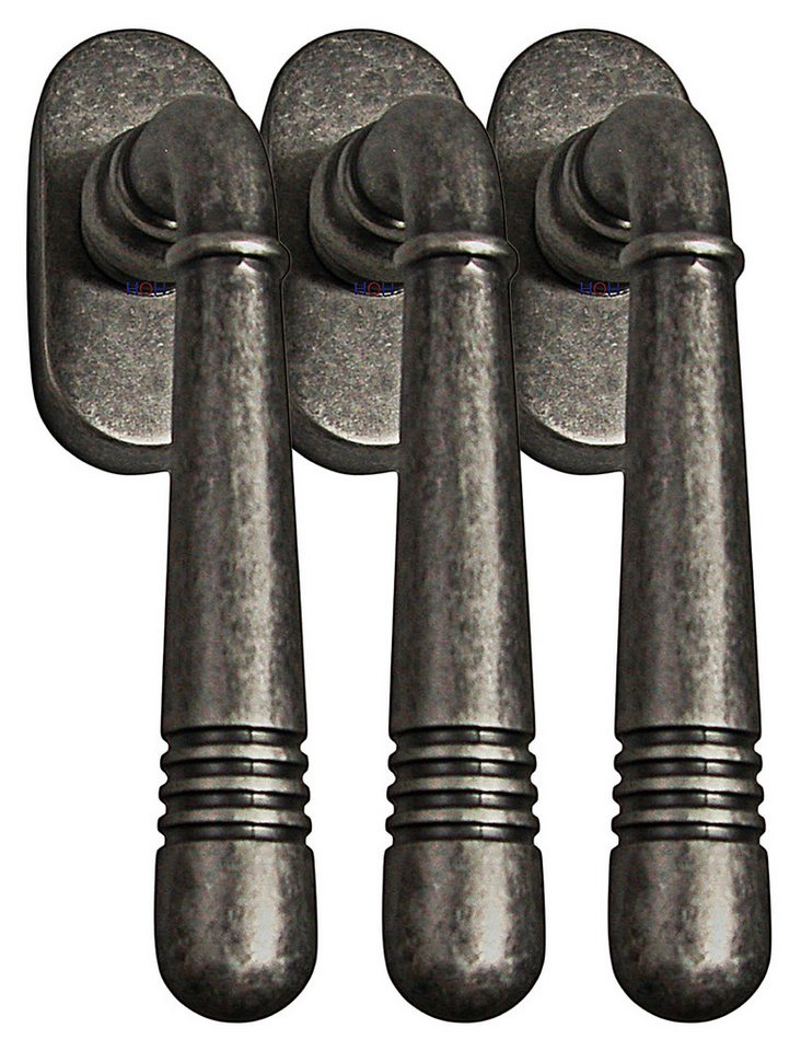Fenstergriff Fenstergriff Set 3 x FG Helena 1675 Antik Grau Fensterbeschlag, 3 x FG Helena Antik Grau, L: 12.4 cm, 45 Grad Rasterung von OTTO