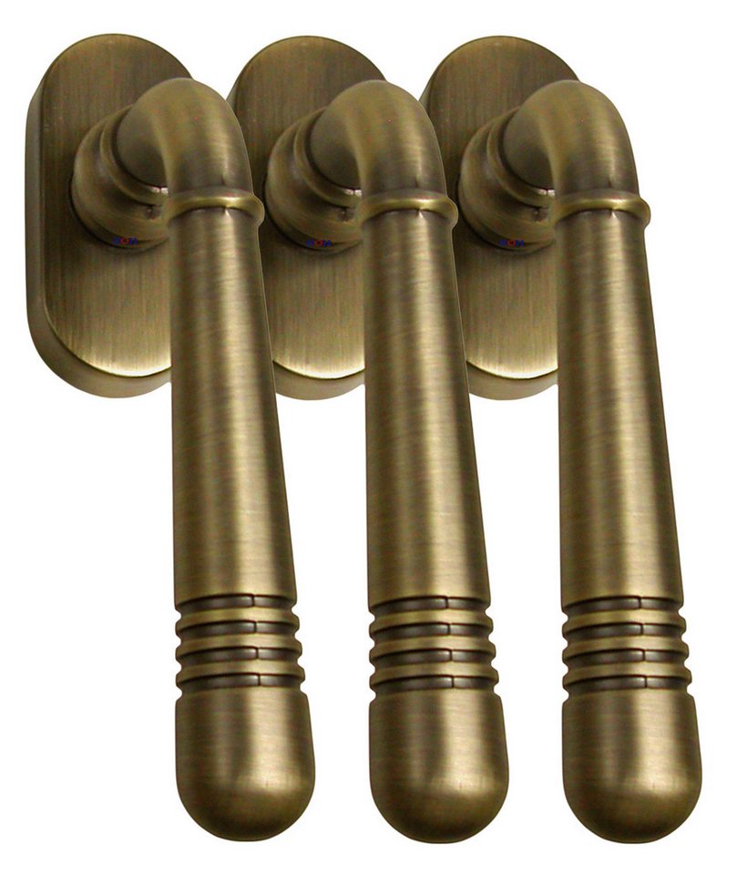 Fenstergriff Fenstergriff Set 3 x FG Helena 1684 Messing brüniert Fensterbeschlag, 3 x FG Helena Brüniert, L: 12.4 cm, 45 Grad Rasterung Fenstergriff Fenstergriff Set 3 x FG Helena 1684 Messing brüniert Fensterbeschlag, 3 x FG Helena Brüniert, L: 12.4 cm, 45 Grad Rasterung von OTTO