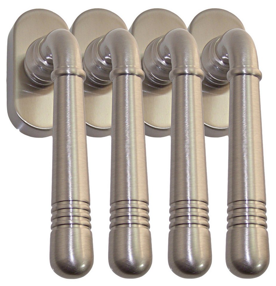 Fenstergriff Fenstergriff Set 4 x FG Helena 1672 Nickelmatt Fensterbeschlag, 4 x FG Helena 1672 Nickelmatt, L: 12.4 cm, 45 Grad Rasterung Fenstergriff Fenstergriff Set 4 x FG Helena 1672 Nickelmatt Fensterbeschlag, 4 x FG Helena 1672 Nickelmatt, L: 12.4 cm, 45 Grad Rasterung von OTTO