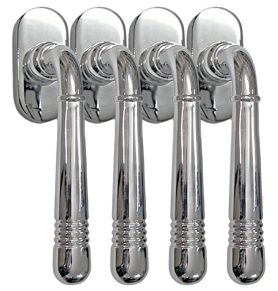 Fenstergriff Fenstergriff Set 4 x FG Helena 1673 Chrom Rasterolive Fensterbeschlag, 4 x FG Helena 1673 Chrom, L: 12.4 cm, 45 Grad Rasterung Fenstergriff Fenstergriff Set 4 x FG Helena 1673 Chrom Rasterolive Fensterbeschlag, 4 x FG Helena 1673 Chrom, L: 12.4 cm, 45 Grad Rasterung von OTTO