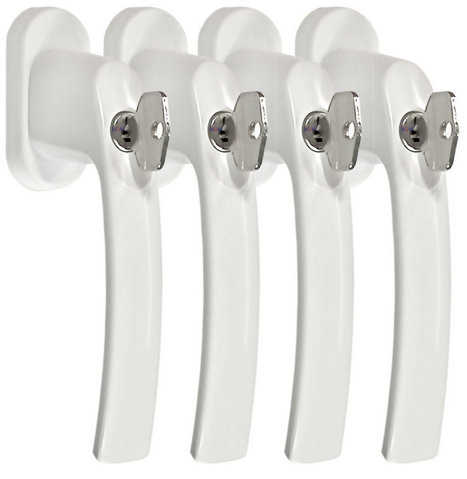 Fenstergriff Fenstergriff Set FG 7 Weiss abschließbar 4 Stück Fensterbeschlag, 4 x Fenstergriff, L: 13.5 cm Fenstergriff Fenstergriff Set FG 7 Weiss abschließbar 4 Stück Fensterbeschlag, 4 x Fenstergriff, L: 13.5 cm von OTTO