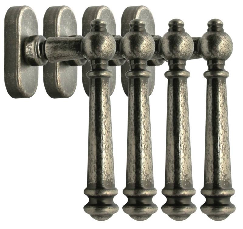 Fenstergriff Hochwertiges Fenstergriff Set 4 x FG Kos Antik Iron L-Form, 4 x Kos Antik Iron, L: 13 cm, Metall Unterkonstruktion von OTTO