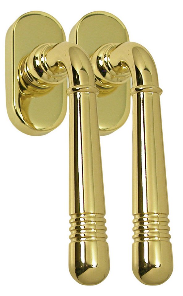 Fenstergriff Massiv Messing Fenstergriff Set 2 x FG Helena Prime 0330 Messing pol., 2 x FG Helena Prime 0330, L: 12.4 cm, Metall Unterkonstruktion Fenstergriff Massiv Messing Fenstergriff Set 2 x FG Helena Prime 0330 Messing pol., 2 x FG Helena Prime 0330, L: 12.4 cm, Metall Unterkonstruktion von OTTO