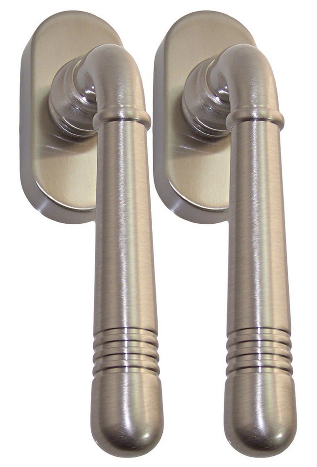Fenstergriff Massiv Messing Fenstergriff Set 2 x FG Helena Prime 0950 Nickelmatt, 2 x FG 0950, L: 12.4 cm, Metall Unterkonstruktion Fenstergriff Massiv Messing Fenstergriff Set 2 x FG Helena Prime 0950 Nickelmatt, 2 x FG 0950, L: 12.4 cm, Metall Unterkonstruktion von OTTO