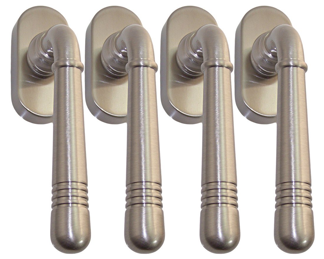 Fenstergriff Massiv Messing Fenstergriff Set 4 x FG Helena Prime 0950 Nickelmatt, 4 x FG Helena Prime 0950, L: 12.4 cm, Metall Unterkonstruktion Fenstergriff Massiv Messing Fenstergriff Set 4 x FG Helena Prime 0950 Nickelmatt, 4 x FG Helena Prime 0950, L: 12.4 cm, Metall Unterkonstruktion von OTTO