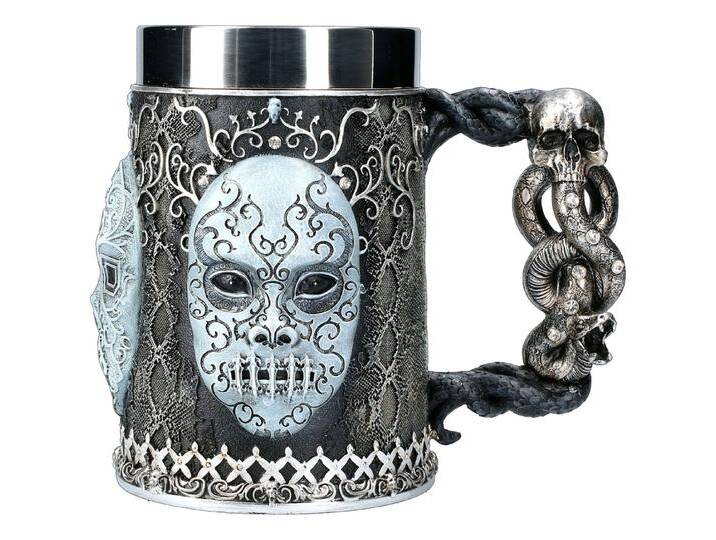 Figuren Shop GmbH Bierkrug Harry Potter Krug - Todesser Death Eater - Movie Merchandise Bierkrug, Kunststein (Polyresin), Edelstahl, bunt von OTTO