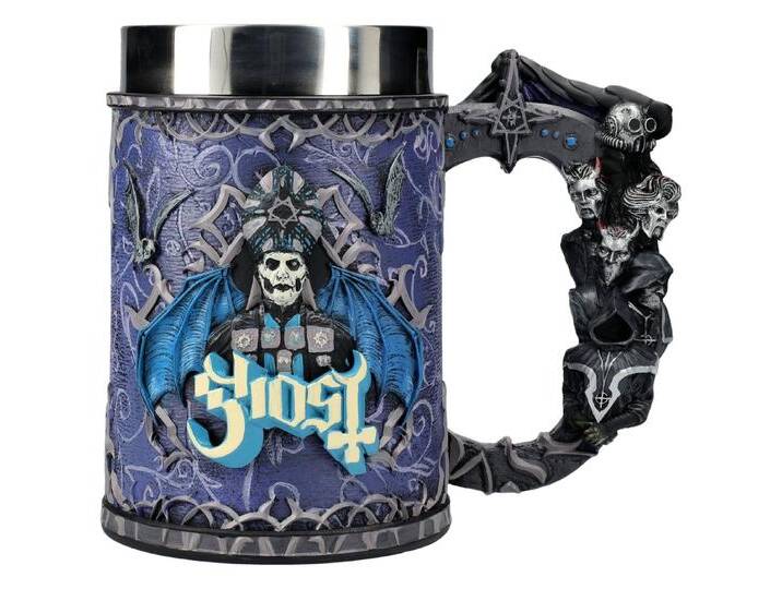 Figuren Shop GmbH Bierkrug Krug Ghost - Papa Emeritus Evolution - Merchandise Bierkurg Dekoration, Kunststein (Polyresin), Edelstahl von OTTO
