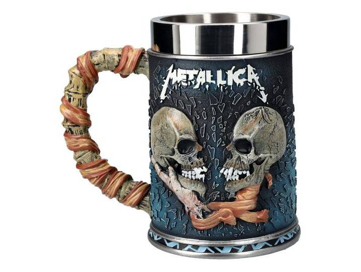 Figuren Shop GmbH Bierkrug Krug Metallica - Sad But True - Musik Merchandise Dekoration, Kunststein (Polyresin), Edelstahl, bunt von OTTO