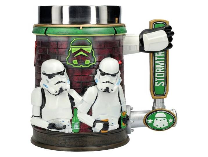 Figuren Shop GmbH Bierkrug Stormtrooper Bierkrug – Detailreicher Krug 600 ml Merchandise Deko, Kunststein (Polyresin), Edelstahl von OTTO