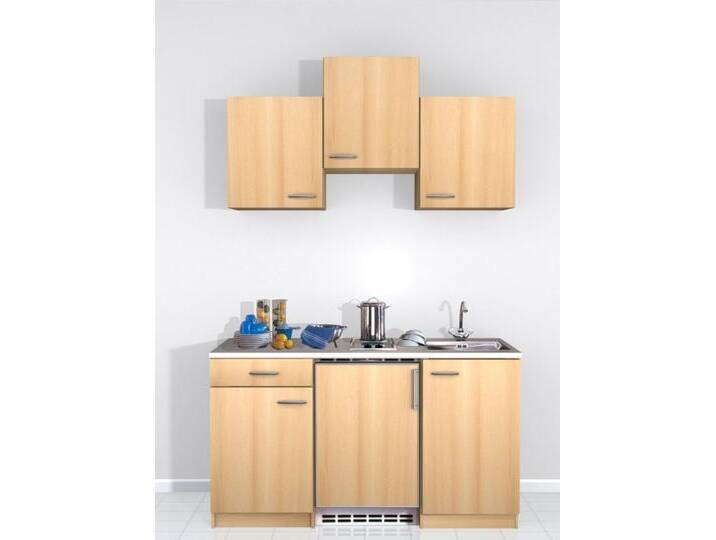 Flex-Well Küchenzeile Singleküche mit E-Geräten - 150 cm breit - Buche – Namu Flex-Well Küchenzeile Singleküche mit E-Geräten - 150 cm breit - Buche – Namu von OTTO