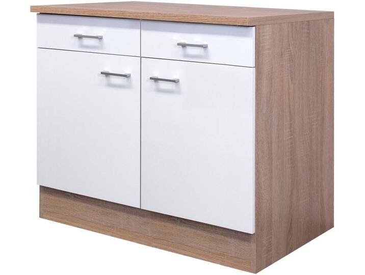 Flex-Well Unterschrank Samoa (B x H x T) 100 x 85 x 60 cm, für viel Stauraum, weiß von OTTO