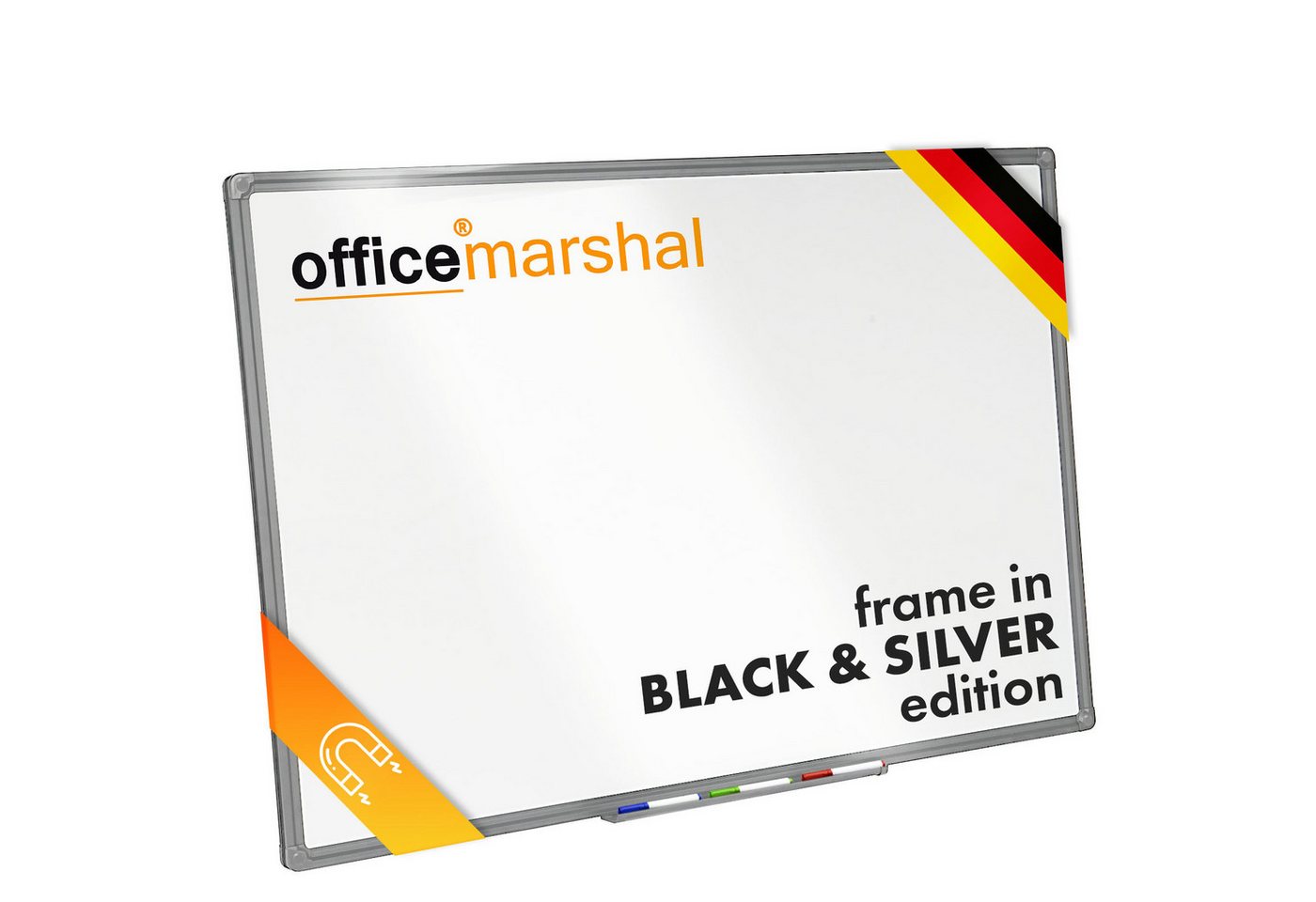 Floordirekt Magnettafel Whiteboard mit Stiftablage, Speziallackierte Magnettafel, 60 x 90 cm Floordirekt Magnettafel Whiteboard mit Stiftablage, Speziallackierte Magnettafel, 60 x 90 cm von Floordirekt