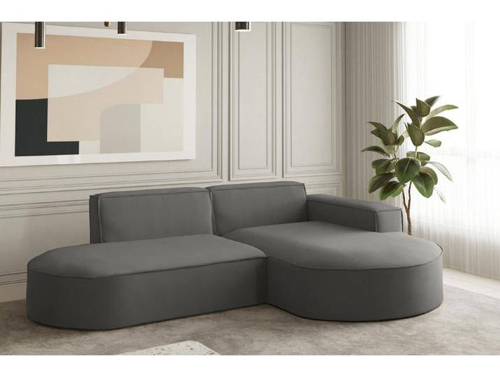 Friderik-EU Ecksofa PARMA STUDIO – 236 cm, Modernes Design, Couch L Form, Stoffwahl: Opera oder Loop, grau, Stahl Friderik-EU Ecksofa PARMA STUDIO – 236 cm, Modernes Design, Couch L Form, Stoffwahl: Opera oder Loop, grau, Stahl von OTTO