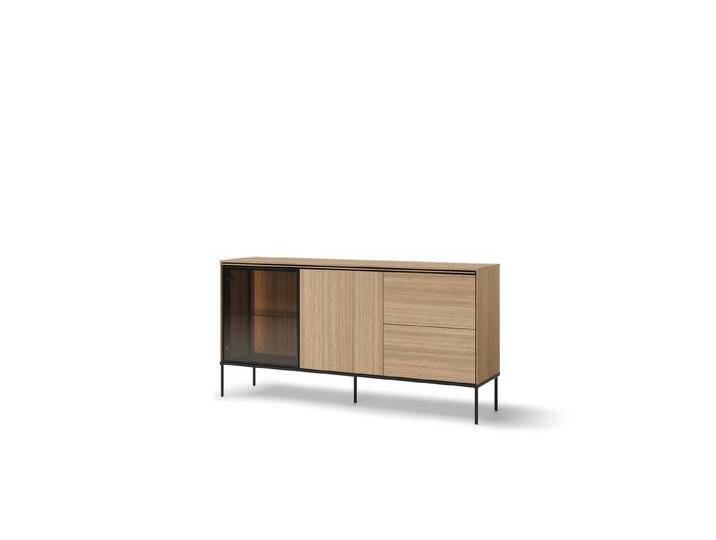 Friderik-EU Glasvitrine VISSO LED-Vitrine, Vitrine mit Beleuchtung, Kommode mit Glasvitrine, 41T x 167B x 85H Friderik-EU Glasvitrine VISSO LED-Vitrine, Vitrine mit Beleuchtung, Kommode mit Glasvitrine, 41T x 167B x 85H von OTTO