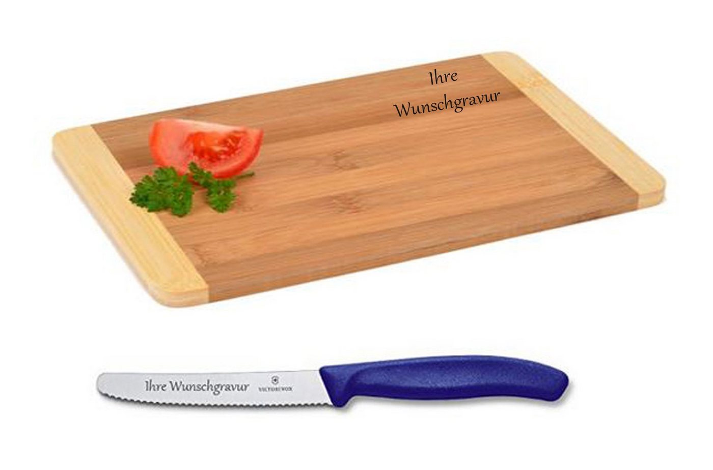 Frühstücksbrett Geschenkset, Victorinox-Messer + Frühstücksbrett – mit Namensgravur von OTTO