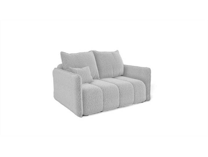 Fun Möbel 2-Sitzer Designersofa MORGANO in Stoff Abriamo, inkl. Zierkissen, grau, Hellgrau von OTTO
