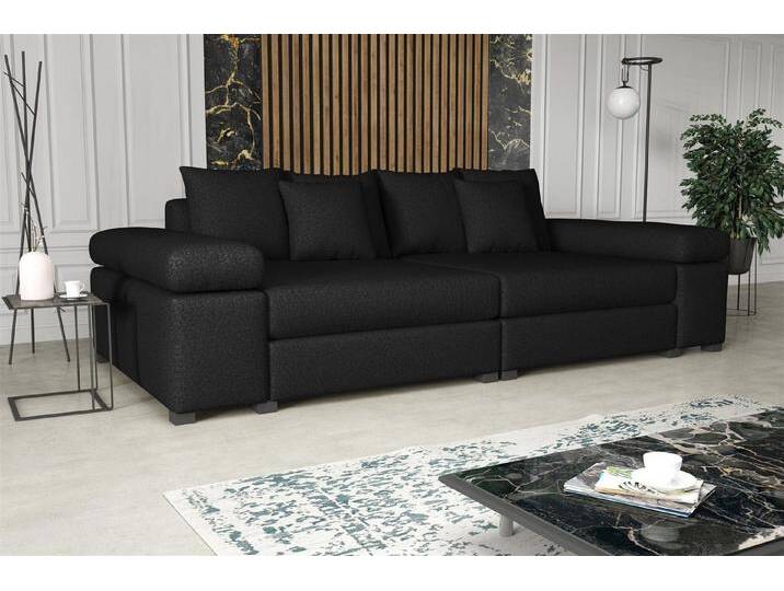 Fun Möbel Big-Sofa Couchgarnitur Megasofa Riesensofa AREZZO in Stoff, mit oder ohne Hocker, Kunstleder oder Vintage-look Artikelnummer: S072G0U59YIP2, schwarz Fun Möbel Big-Sofa Couchgarnitur Megasofa Riesensofa AREZZO in Stoff, mit oder ohne Hocker, Kunstleder oder Vintage-look Artikelnummer: S072G0U59YIP2, schwarz von OTTO
