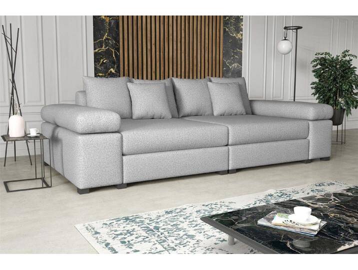 Fun Möbel Big-Sofa Couchgarnitur Megasofa Riesensofa AREZZO in Stoff, mit oder ohne Hocker, Kunstleder oder Vintage-look Artikelnummer: S072G0U59YIP2, weiß von OTTO