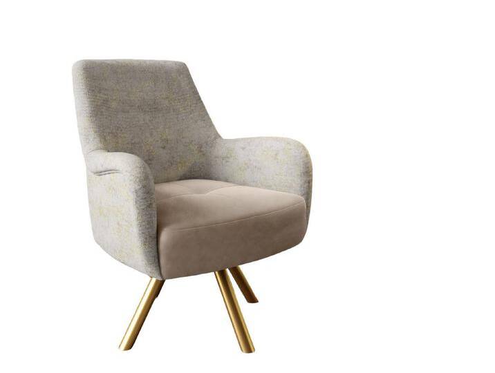 Fun Möbel Drehsessel Sessel VALERIE in Stoff (auch im Set erhältlich), Rundumbezug, beige von OTTO