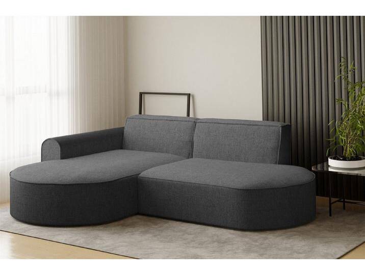 Fun Möbel Ecksofa Ecksofa Designersofa BONDY in Stoff mit Ottomane, Ottomane links oder rechts, Rundumbezug, grau Fun Möbel Ecksofa Ecksofa Designersofa BONDY in Stoff mit Ottomane, Ottomane links oder rechts, Rundumbezug, grau von OTTO