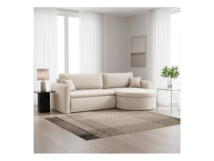Fun Möbel Ecksofa Ecksofa Schlafsofa FELIZ, Rundumbezug, Inkl. Bettkasten und 2 Zierkissen, weiß, Creme Fun Möbel Ecksofa Ecksofa Schlafsofa FELIZ, Rundumbezug, Inkl. Bettkasten und 2 Zierkissen, weiß, Creme von OTTO