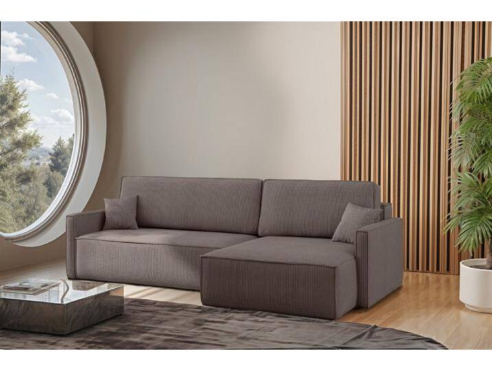 Fun Möbel Ecksofa Schlafsofa Sofa FUN MARIUS in Stoff, inkl. 2 Zierkissen, Inkl. Bettkasten, braun, Taupe Fun Möbel Ecksofa Schlafsofa Sofa FUN MARIUS in Stoff, inkl. 2 Zierkissen, Inkl. Bettkasten, braun, Taupe von OTTO