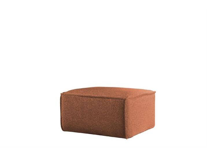 Fun Möbel Polsterhocker Designerhocker CELES PREMIUM (85x85x40 cm oder 65x65x40 cm), in 2 Größen und 2 verschiedenen Stoffen, braun, Terracotta von OTTO