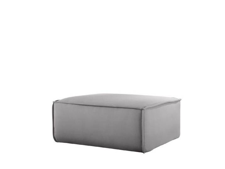 Fun Möbel Polsterhocker Designerhocker CELES PREMIUM 105x105 cm in Stoff (105x105x40 cm), In 3 verschiedenen Stoffen, grau, Hellgrau von OTTO