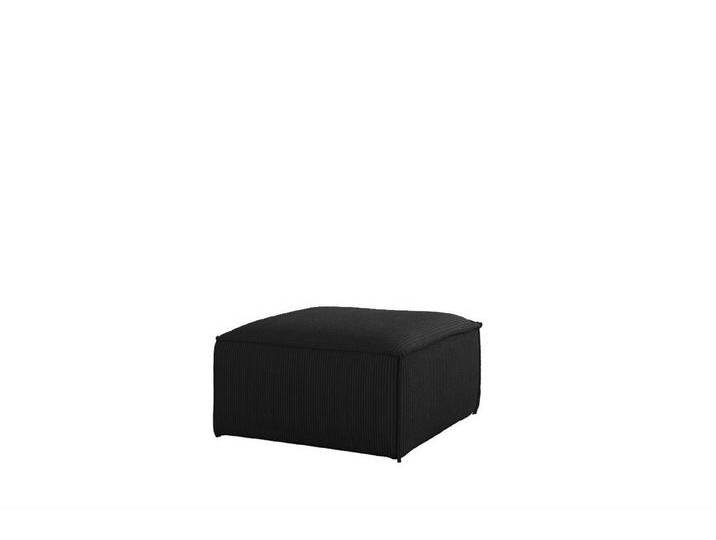 Fun Möbel Polsterhocker Designerhocker CELES PREMIUM in Stoff Scala (85x85x40 cm oder 65x65x40 cm), in 2 Größen, schwarz, Schwarz von OTTO