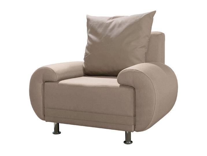 Fun Möbel Sessel Clubsessel MIKA (inkl. 1 Rückenkissen, auch als 3er Sofa oder 3-1-1-Set erhältlich), beige von OTTO