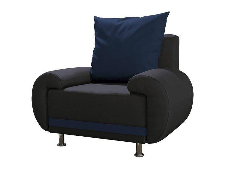 Fun Möbel Sessel Clubsessel MIKA (inkl. 1 Rückenkissen, auch als 3er Sofa oder 3-1-1-Set erhältlich), blau von OTTO