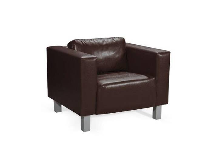 Fun Möbel Sessel Designersessel Clubsessel MAILAND in Kunstleder (auch als Sofas und Sofa-Garnitur erhältlich), braun von OTTO