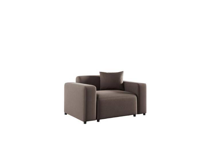 Fun Möbel Sessel Designersessel MEGAN in Stoff Salvador (Die Serie MEGAN bietet eine große Auswahl an Möbeln), inkl. ein Zierkissen, braun, Braun von OTTO