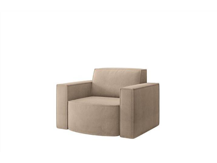 Fun Möbel Sessel Designersessel PALMA in Stoff Noel und Scala (erhältlich auch als Sofa Set 2-teilig (Ecksofa PALMA XS + Sessel), Rundumbezug, beige von OTTO
