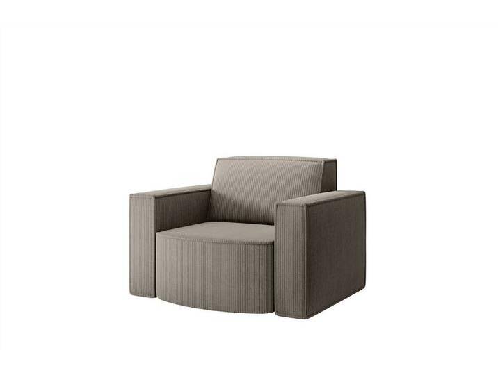 Fun Möbel Sessel Designersessel PALMA in Stoff Noel und Scala (erhältlich auch als Sofa Set 2-teilig (Ecksofa PALMA XS + Sessel), Rundumbezug, grau von OTTO