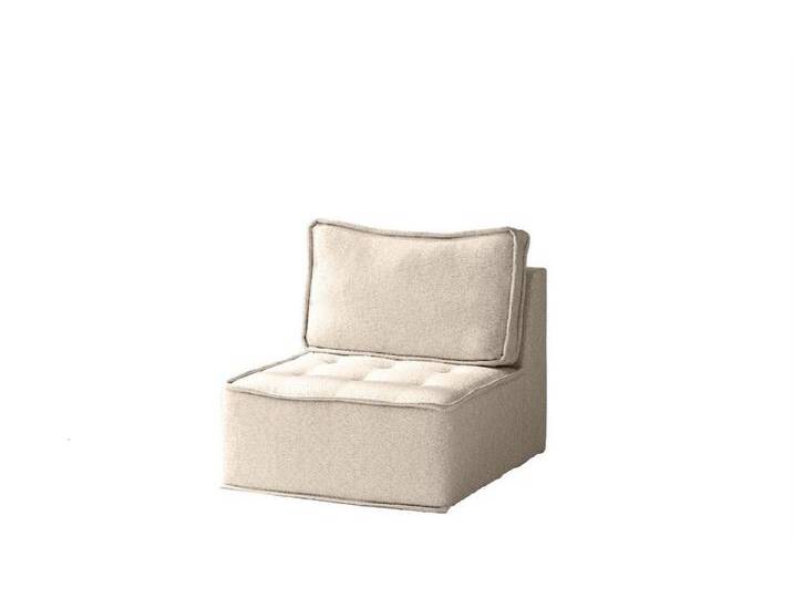 Fun Möbel Sessel Designersessel SANDE XS in Stoff (ohne Krokodil Verbinder), Rundumbezug, beige, Beige von OTTO