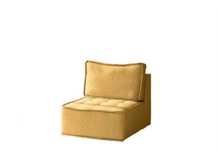 Fun Möbel Sessel Designersessel SANDE XS in Stoff (ohne Krokodil Verbinder), Rundumbezug, gelb, Honiggelb von OTTO