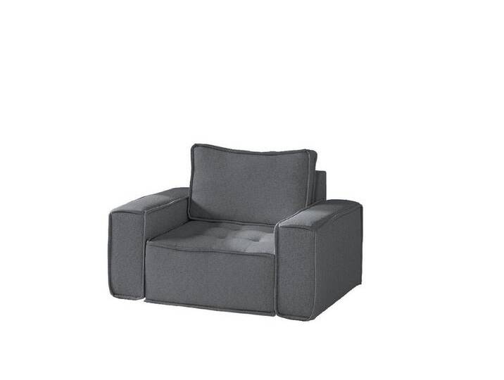 Fun Möbel Sessel Designersessel SANDE in Stoff (Auch im 3-2-1 Set erhältlich), Rundumbezug, schwarz, Anthrazit von OTTO