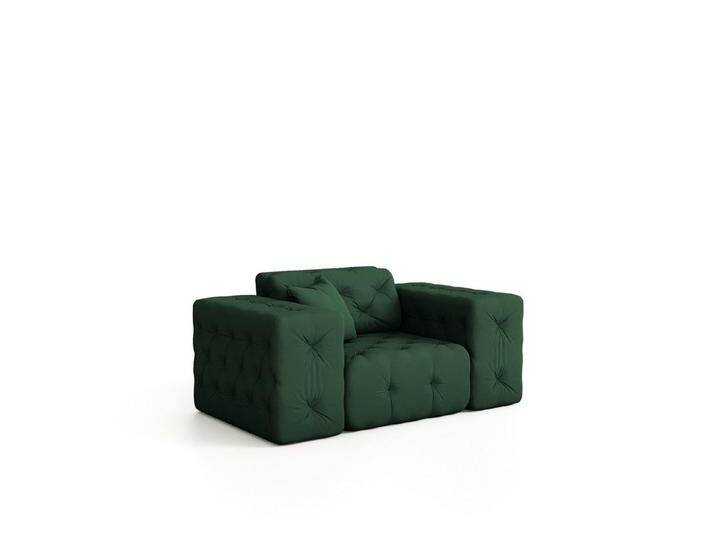 Fun Möbel Sessel Sessel CHANTAL in Stoff Opera Velvet (Designersessel Chantal incl. 1 Zierkissen), grün von OTTO