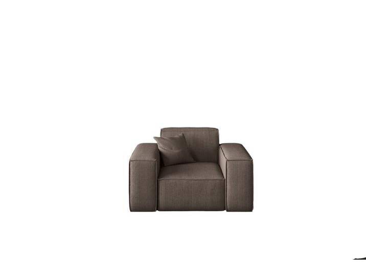Fun Möbel Sessel Sessel Designersessel CELES in Stoff inkl. 1 Zierkissen (Designersessel Celes incl. 1 Zierkissen), braun von OTTO