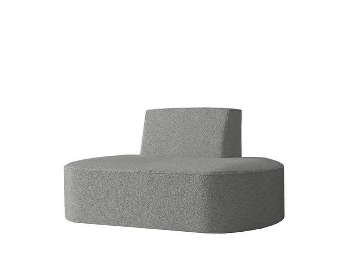 Fun Möbel Sessel Sessel Designersessel MILOT in Stoff (Designersessel Milot), grau, Designersessel Sessel MILOT Stoff Ascot Bukla Grau, Grau von OTTO