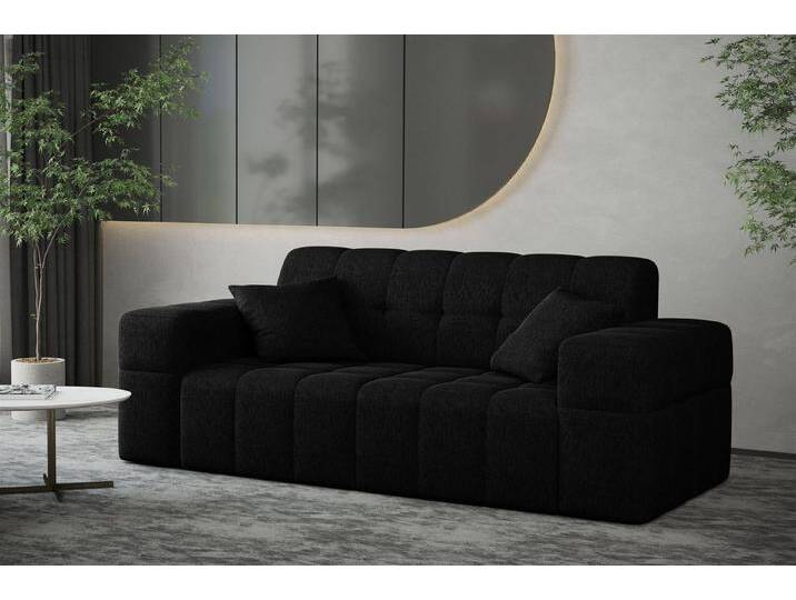 Fun Möbel Sofa Sofa Designer-Sofa NANCY 2-Sitzer in Stoff Neve, Rundumbezug, schwarz, Sofa NANCY 2-Sitzer in Stoff Neve Schwarz, Schwarz Fun Möbel Sofa Sofa Designer-Sofa NANCY 2-Sitzer in Stoff Neve, Rundumbezug, schwarz, Sofa NANCY 2-Sitzer in Stoff Neve Schwarz, Schwarz von OTTO