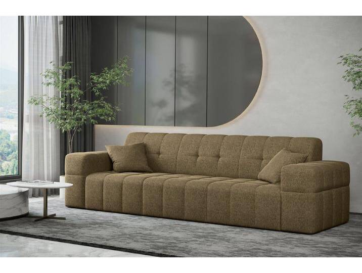Fun Möbel Sofa Sofa Designer-Sofa NANCY 3-Sitzer in Stoff Neve, Rundumbezug, braun, Sofa NANCY 3-Sitzer in Stoff Neve Hellbraun, Hellbraun Fun Möbel Sofa Sofa Designer-Sofa NANCY 3-Sitzer in Stoff Neve, Rundumbezug, braun, Sofa NANCY 3-Sitzer in Stoff Neve Hellbraun, Hellbraun von OTTO