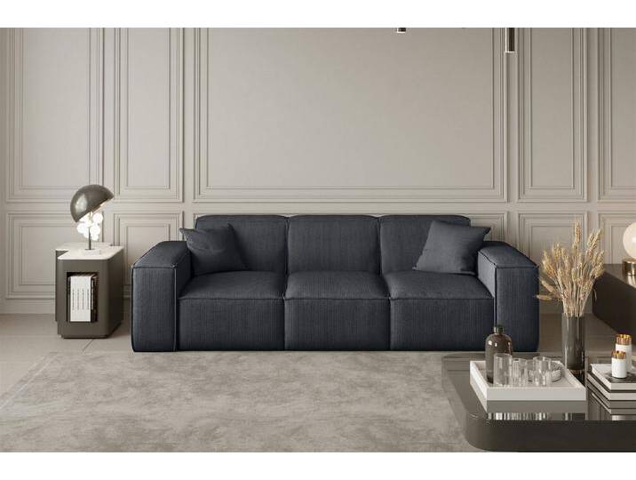 Fun Möbel Sofa Sofa Designersofa CELES 3-Sitzer in Stoff, schwarz, Designersofa Sofa CELES 3-Sitzer Stoff Scala Schwarz, Schwarz Fun Möbel Sofa Sofa Designersofa CELES 3-Sitzer in Stoff, schwarz, Designersofa Sofa CELES 3-Sitzer Stoff Scala Schwarz, Schwarz von OTTO